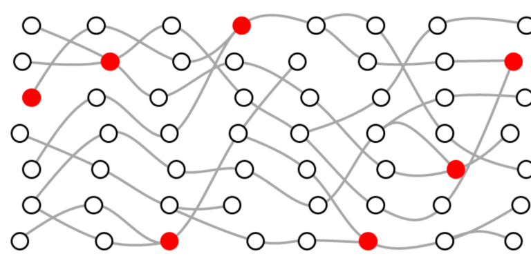 Simplified version of a genomic transmission graph